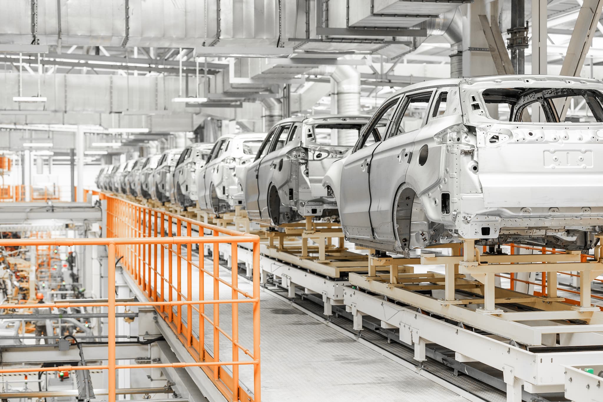 Automobile spread production line
